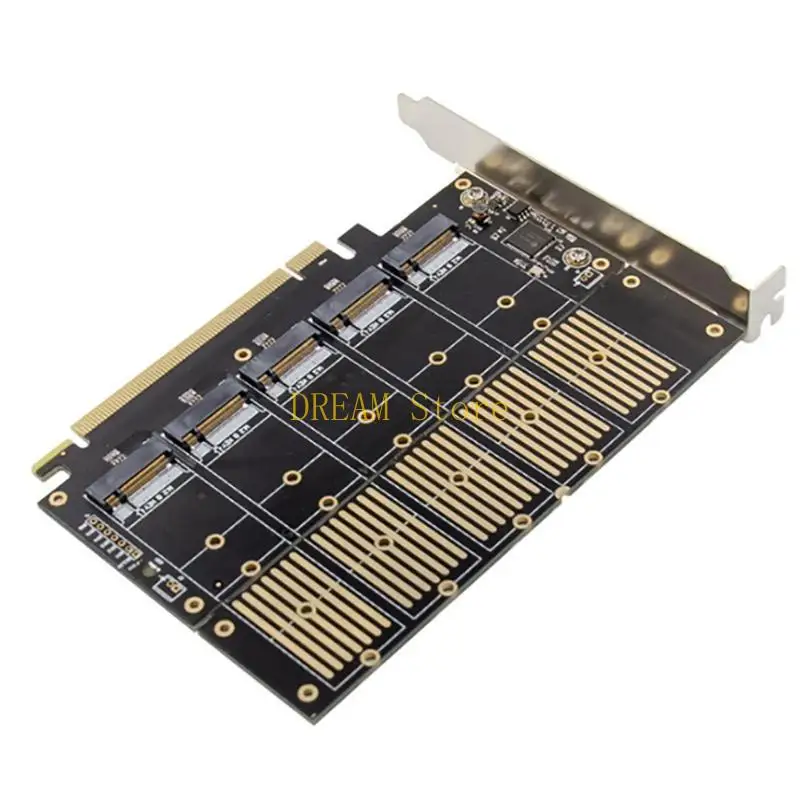 JMB585 PCIe X16 for M.2 B for Key Ngff 5 Ports SSD Expansion Adapter Card for Laptop 6Gbps Fast Stable PCI-E Best Sale