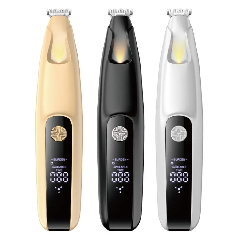 LED Dog Paw Trimmer LCD Display Widen Cats Foot Shaver Comfortable Grip Fully Waterproof Pet Paw Hair Clippers Nail Grooming - view 2