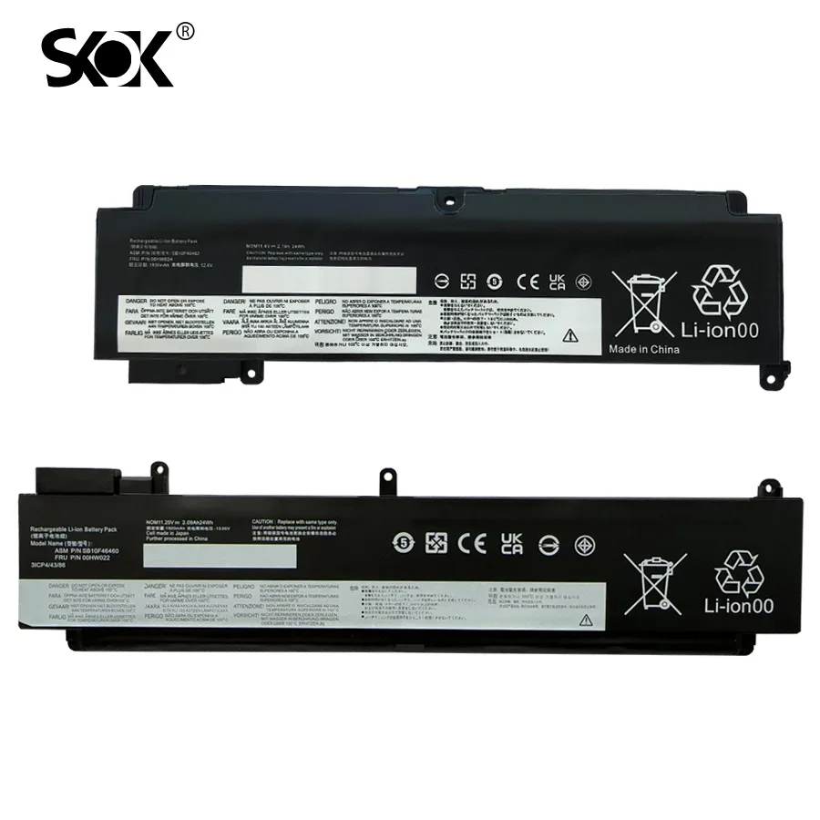 Sostituzione della batteria del computer portatile 01 av406 per Lenovo ThinkPad T460s T470s serie 01 av405 00 hw025 00 hw024 01 av407 01 av408