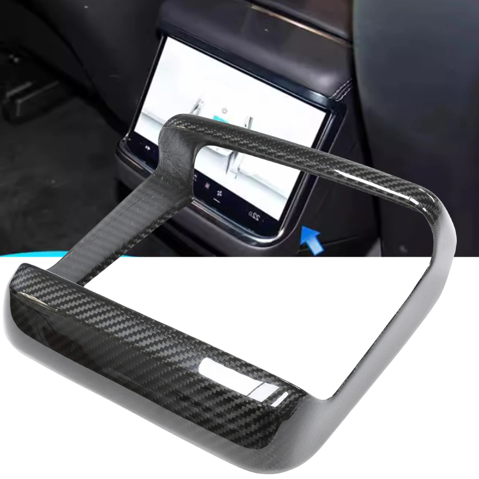 

Панель для приборной панели заднего сиденья, панель навигатора, отделка для Tesla Model X, Model S, большой диапазон 2021, 2022, 2023