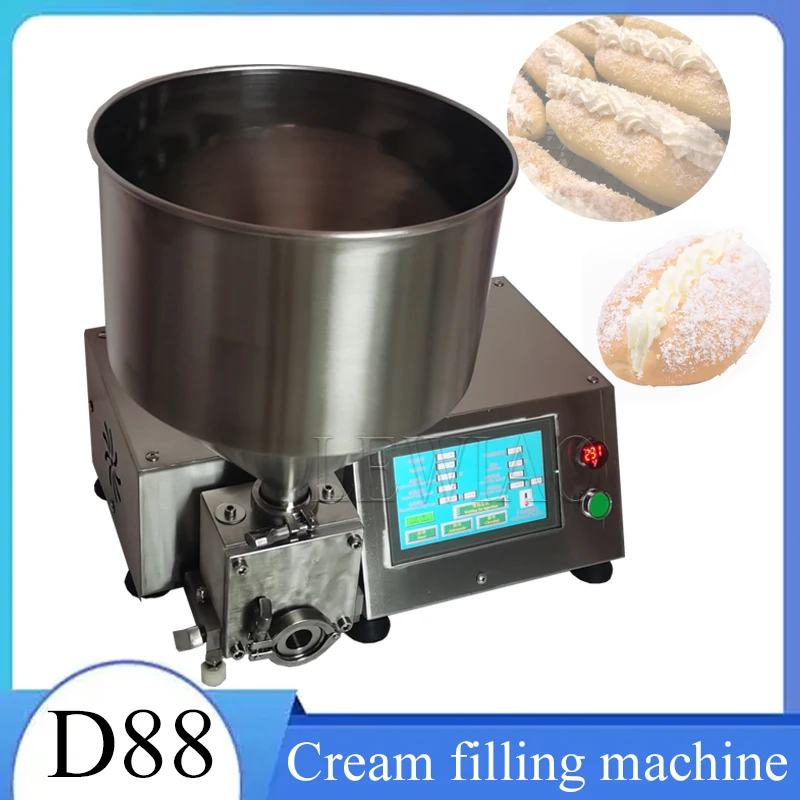 Upgrade LCD Panel Quantify Butter Puff Cake Filling Machine Bread Core Cream Injector