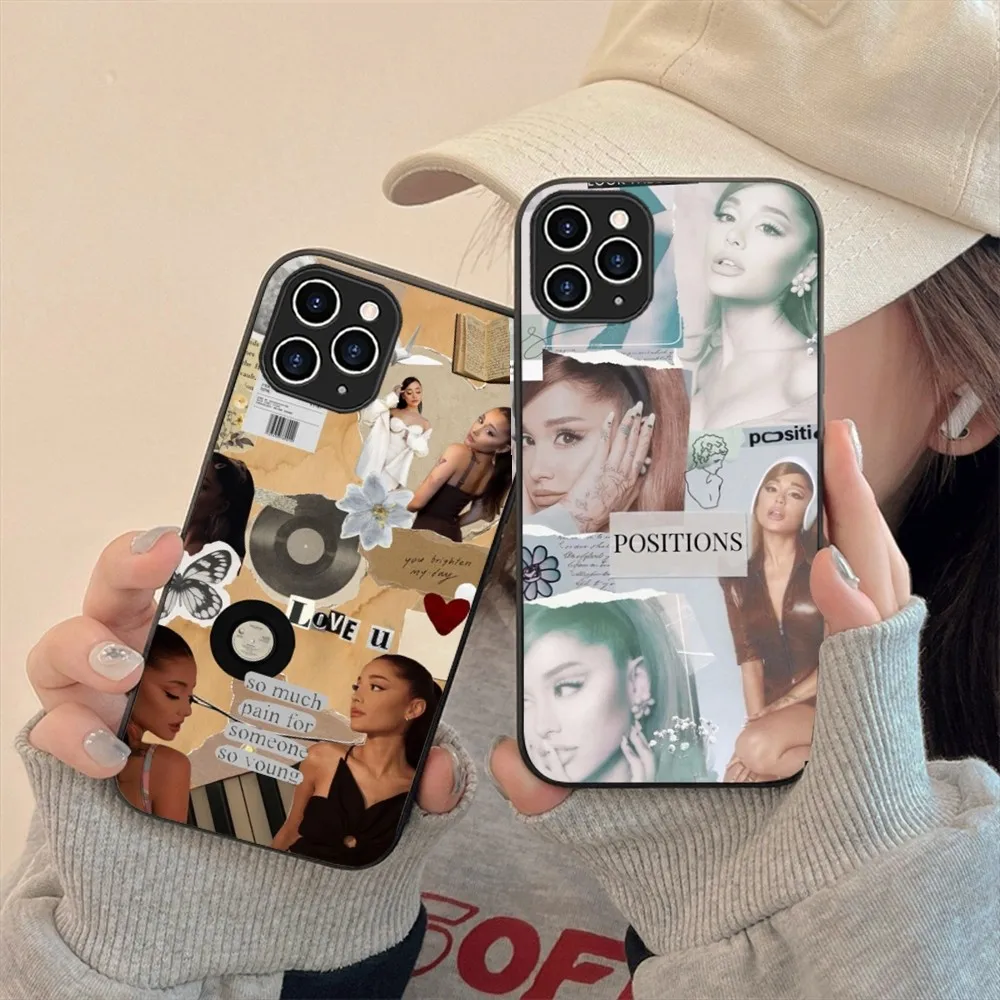 A-Ariana G-Grandes Phone Case For Iphone 15 11 13 14 Pro Max 7 8 Plus X Xr Xs Max Se2020 12mini Cover Case