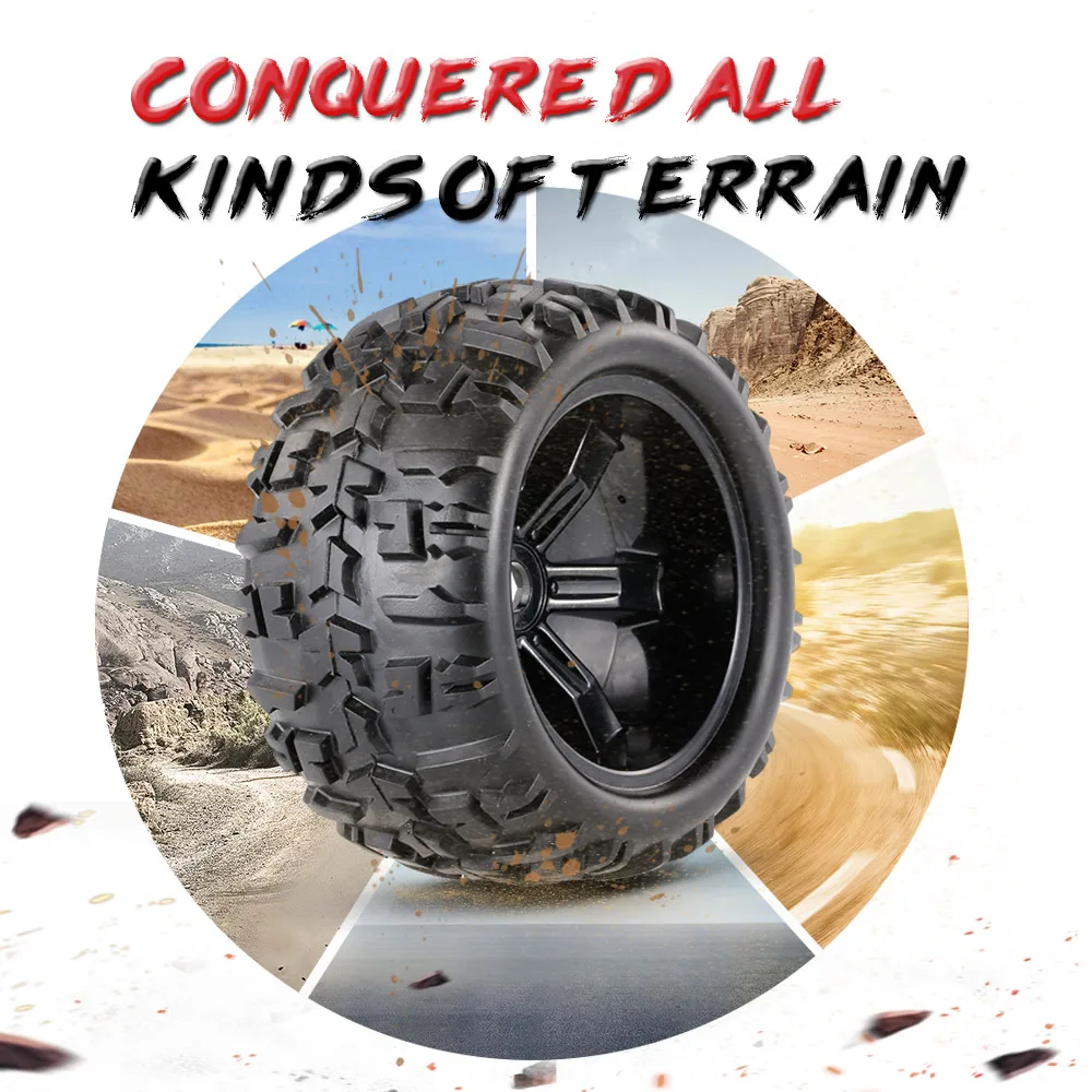 3.6 بوصة 150 مللي متر حافة عجلة الشاحنة والإطارات ل 1/8 HPI E-MAXX سافاج فلوكس ZD سباق RC سيارة D90 D110