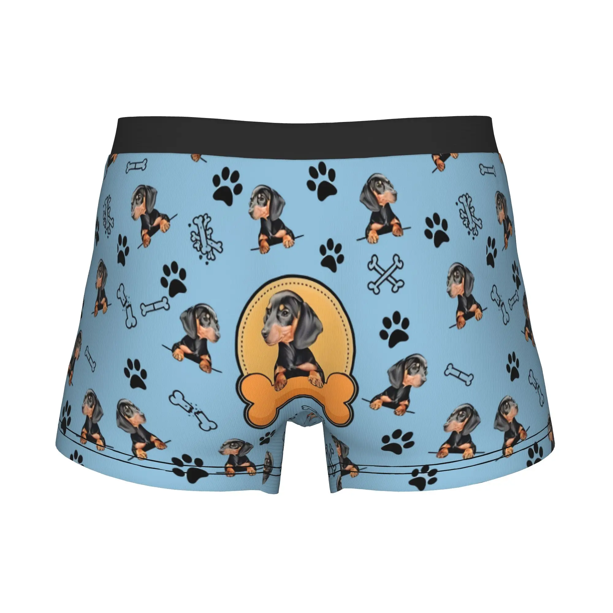 Male Funny Funny Dachshund Underwear Animation Boxer Briefs Stretch Shorts Panties Underpants