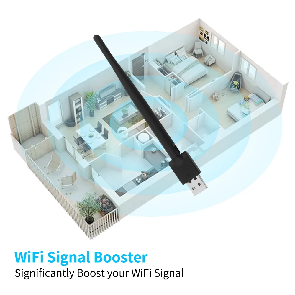 150Mbps USB WiFi Adapter 2.4G Wireless Network Card Mini USB WiFi Adapter LAN system supports Windows 7/8/10/11