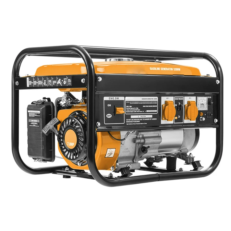 3200W 15L Tri Fuel Gas Propane Natural Gas Portable Generator With 4stroke Air Cooled Fuel Generator