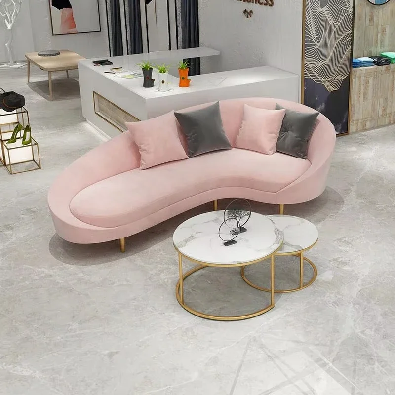 

For Nordic Office Online Simple Modern Beauty Salon Sofa Coffee Table Combination