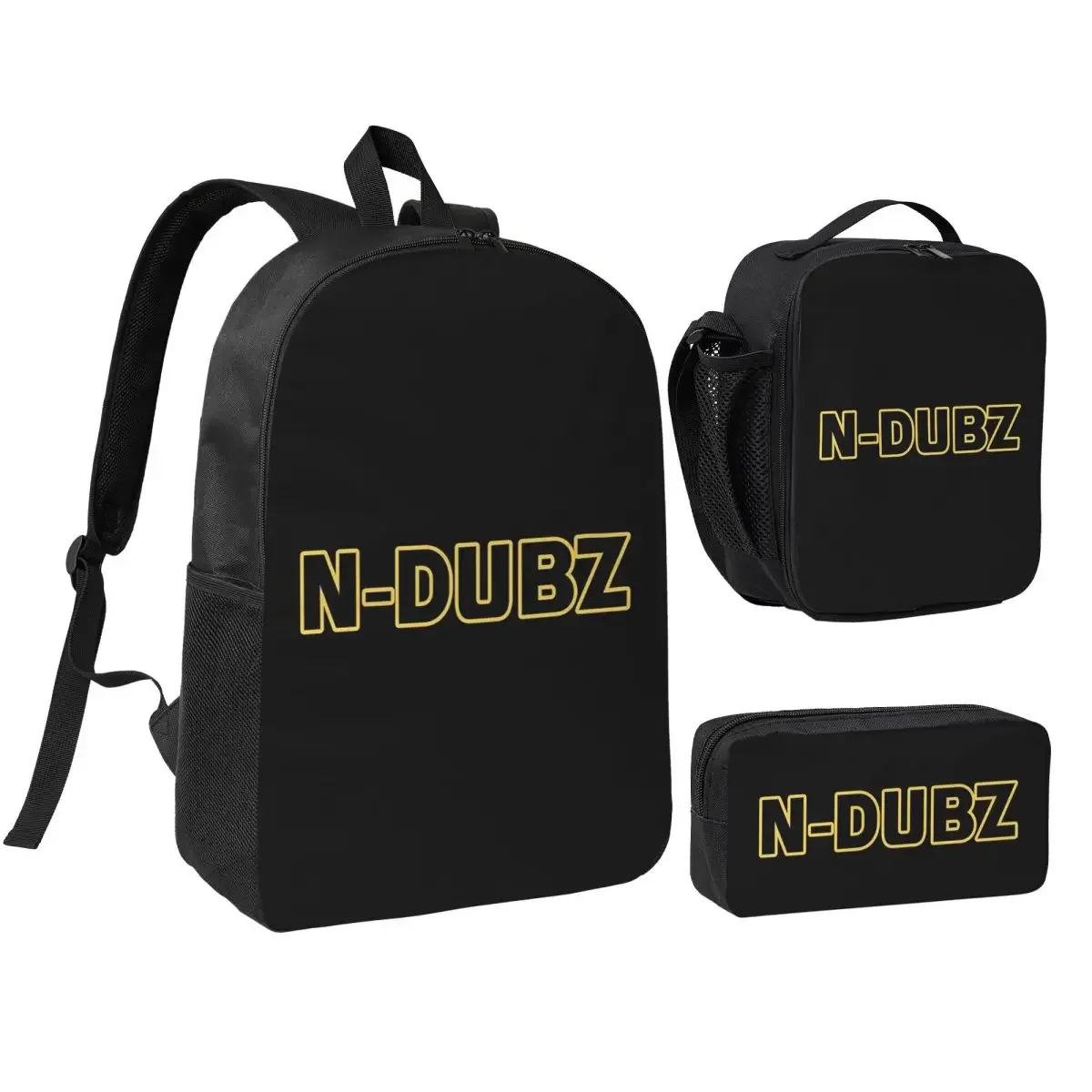 N-Dubz Merch NDubz Logo Backpack Student BookBag School Bag Shoulder Bags 3ps Insulated Lunch Bag Pencil Case