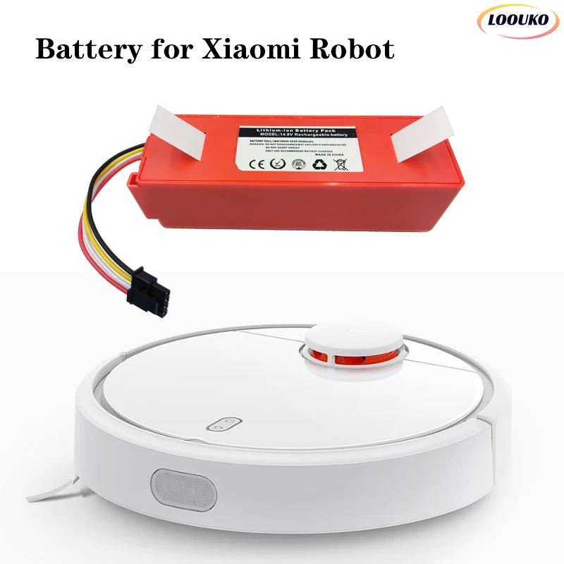 

NEW 4S2P 14.8V 6500mAh Robotic Vacuum Cleaner Replacement Battery For Xiaomi 1S 2S Roborock S55 S60 S65 S50 S5 MAX S6 Parts