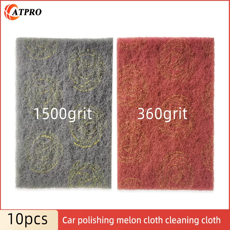 

10pcs Auto Finish Polishing Cloth Sandpaper 150x230mm Metal Wood Rust Removal Cloth 360grit1500grit