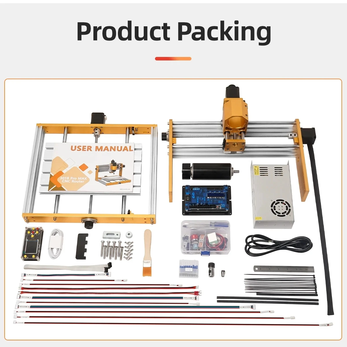 

CNC 3018plus 2.0 300*180mm wood router laser for wood cutting