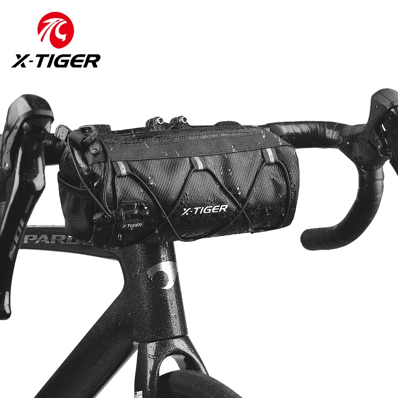 X-TIGER Bicycle Bag Portable Handle Multi functional Large Capacity Backpack MTB Road Bicycle Frame Pipe Bag Elastic Band