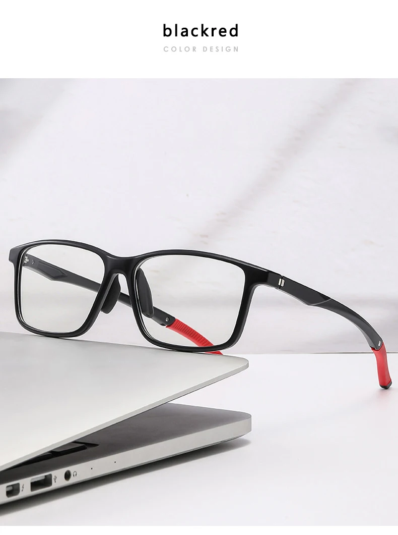 Photochrome progressive multifokale Sport-Lesebrille mit Blaulichtfilter für Nah- und Fernsicht 6065 – Detail 7