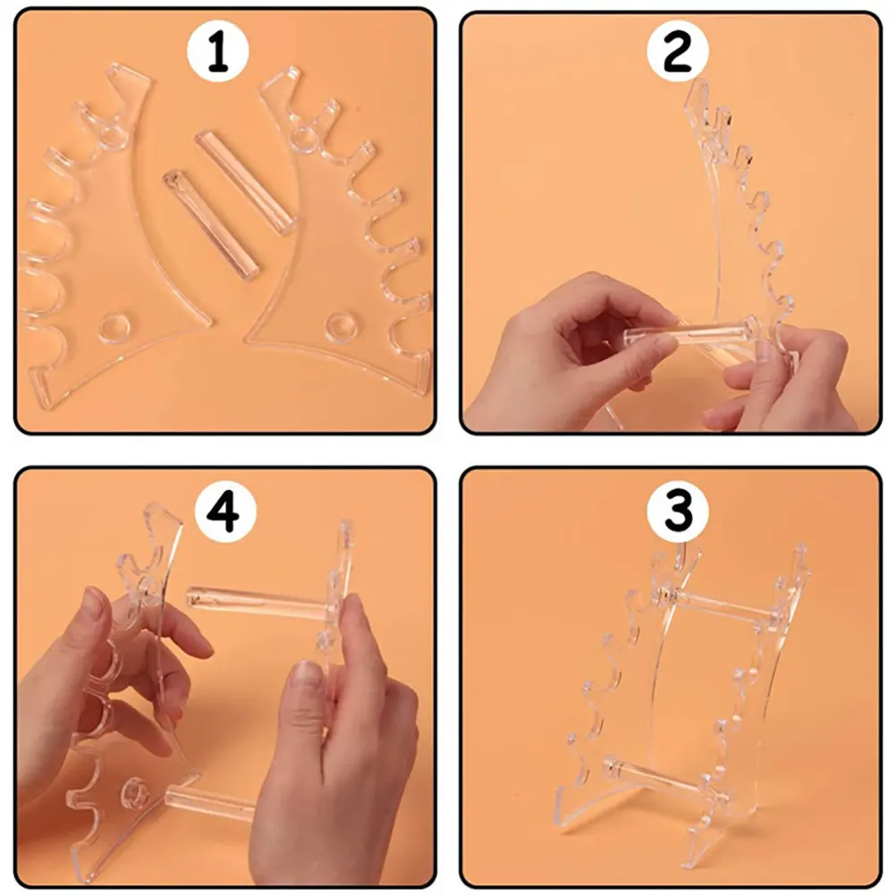 Pen Display Rack Plastic Pen Holder for Eyebrow Pens Nail Art Brushes Lip Liner Eyeliner Makeup Organizer Stand