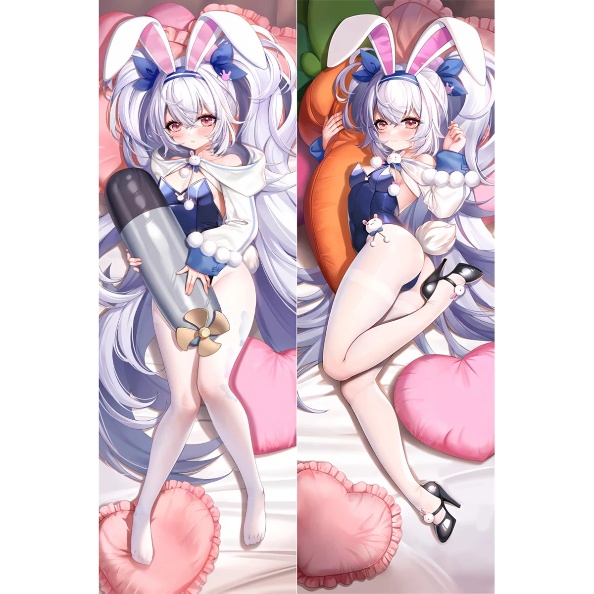 Anime Azur Lane Bunny girl USS Laffey Sexy Dakimakura Hugging Body Pillow Case Otaku Male Pillow Cushion Bed Linings