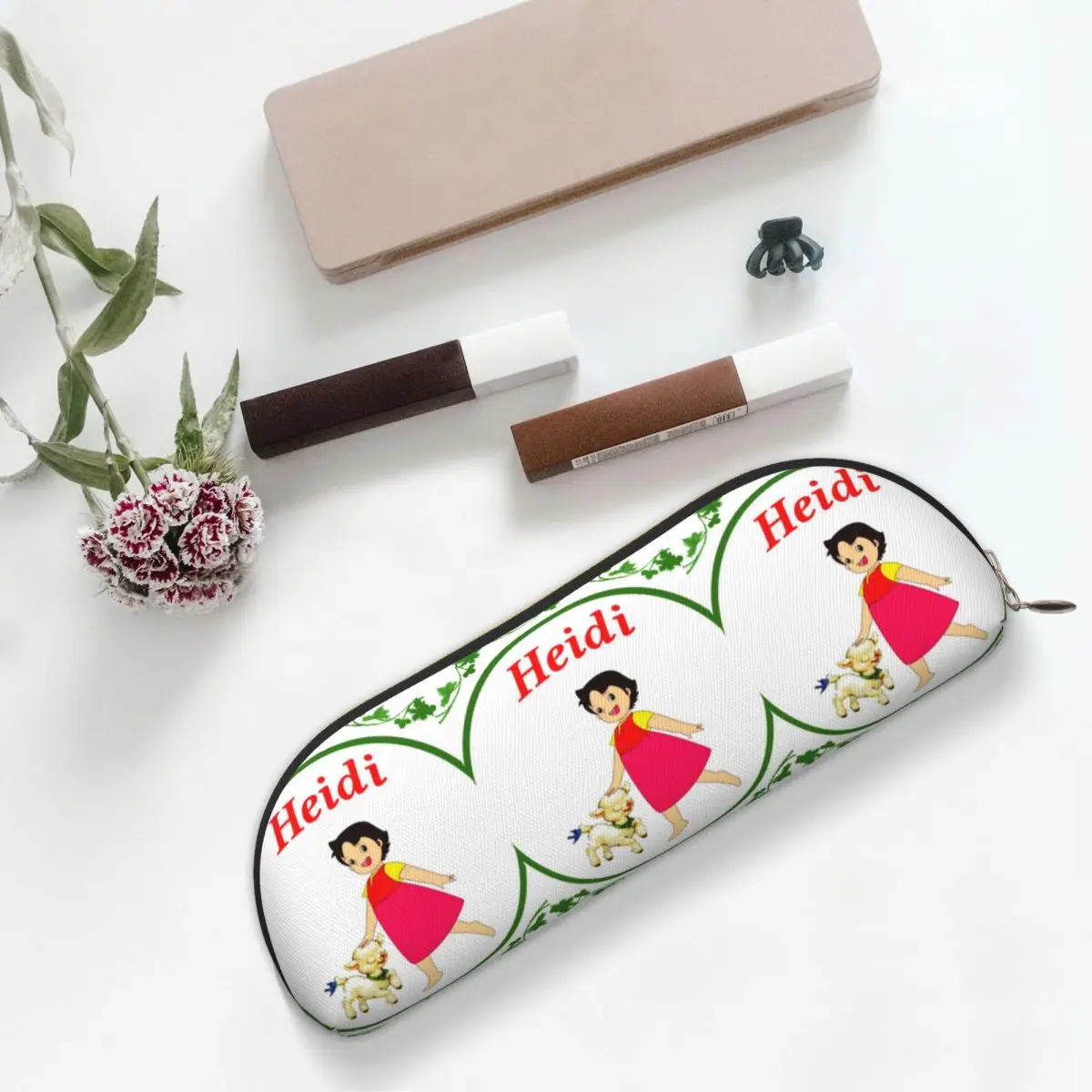 

Простой пенал Heidi, держатель для ручек, канцелярские принадлежности, большая вместительная коробка для ручек, сумка-карандаш для мальчиков и девочек, подарки