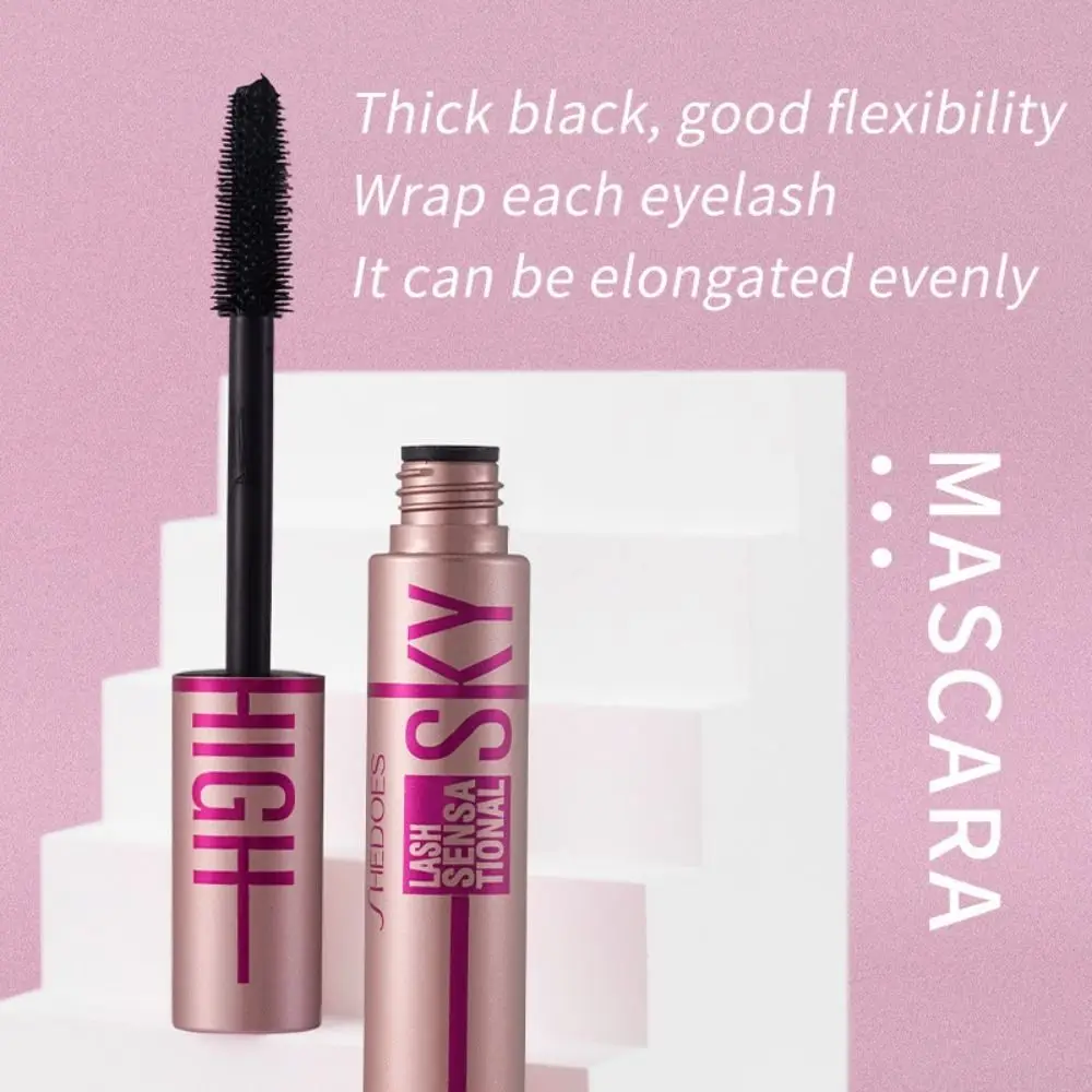 Silk Fiber 4D Curling Thick Mascara Shaping Lengthening Waterproof Eyelashes Lengthening Cosmetics Smudge-proof