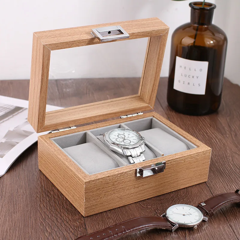 WellZone 2024 New Style Environmental Protection Bamboo Watch Box  Fashionable Chinese style Watch Storage Case