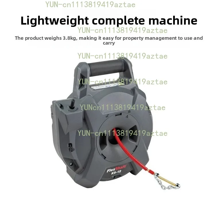 Electric Flexible Shaft Kitchen Sewer Pipe Dredging Machine Oil Coffee Residue Pipe Wall Cleaning
