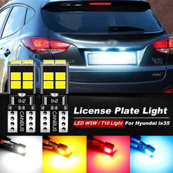 2pcs LED License Plate Light W5W T10 CANbus For Hyundai ix35 Accessories 2009 2010 2011 2012 2013 2014 2015