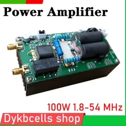 1.8-54 MHz HF Power Amplifie MINIPA 100W SSB linear For YAESU FT-817 KX3 + heastink CW AM FM HAM radio Shortwave amplifier