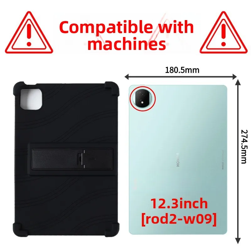 Stoßfeste TPU-Hülle für Honor Magicpad 2 12.3 ROD2-W09, Flexibler Stoßfänger mit Ständer, Mehrere Farben – Detail 1