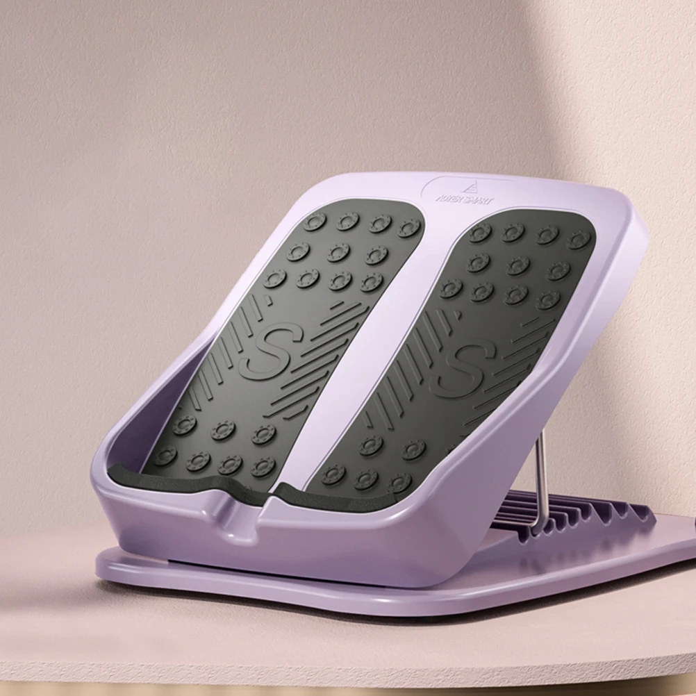 

Plastic Calf Stretcher Folding Incline Board For Leg Workout Home Fitness Foot Protection Anti-Slip Violet