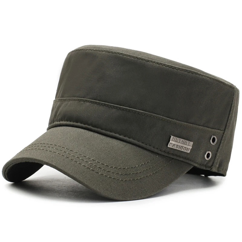 Fashion HEYHAT FASHION Flat Baseball Caps Outdoor Casual Adult Sun Hats Hip Hop Hat Sports Golf Cap Adjustable Snapback Hat image 3