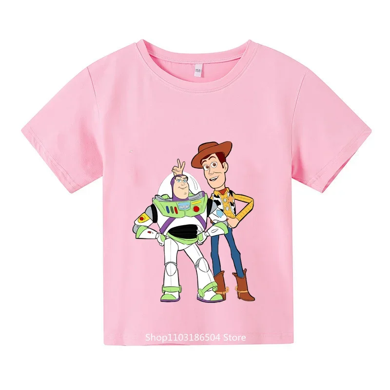 New Toy Story Summer Short Sleeved Boys Cartoon T-shirt Youth Summer Fashion children\'s clothing Sportswear Ropa