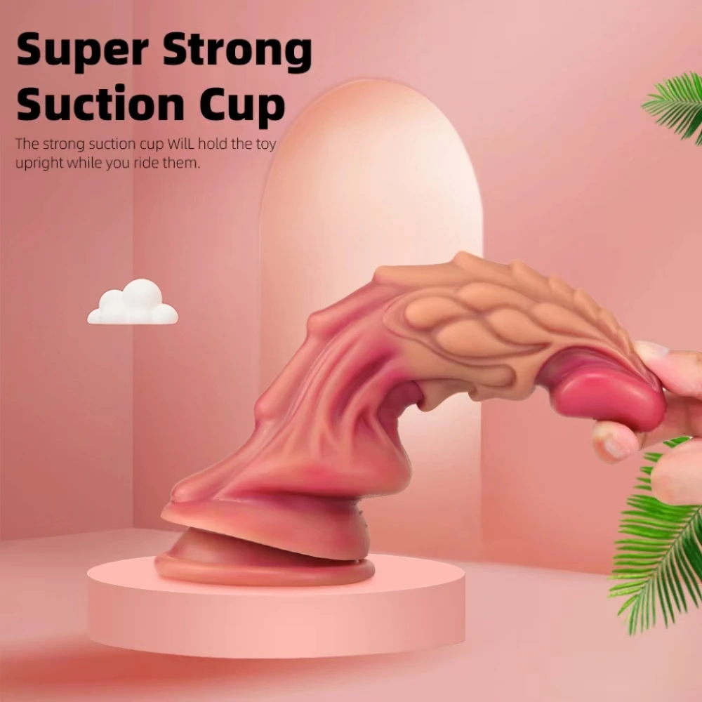 1 Piece Monster Silicone Anal Plug Dildo Penis Strong Suction Cup Anal Dilator Masturbator Large Anal Sex Toys for Men and Women