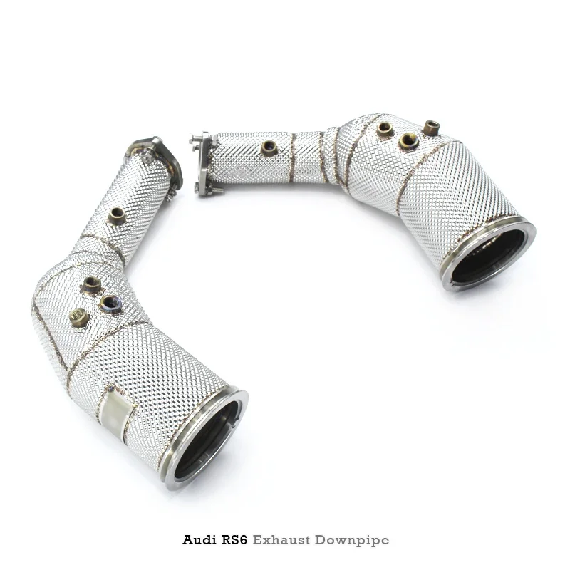 Boska Exhaust Downpipe For Audi RS6/RS7 C8 4.0T 2021-2022 Stainless Steel catted downpipe  with catalyst Catalytic converter