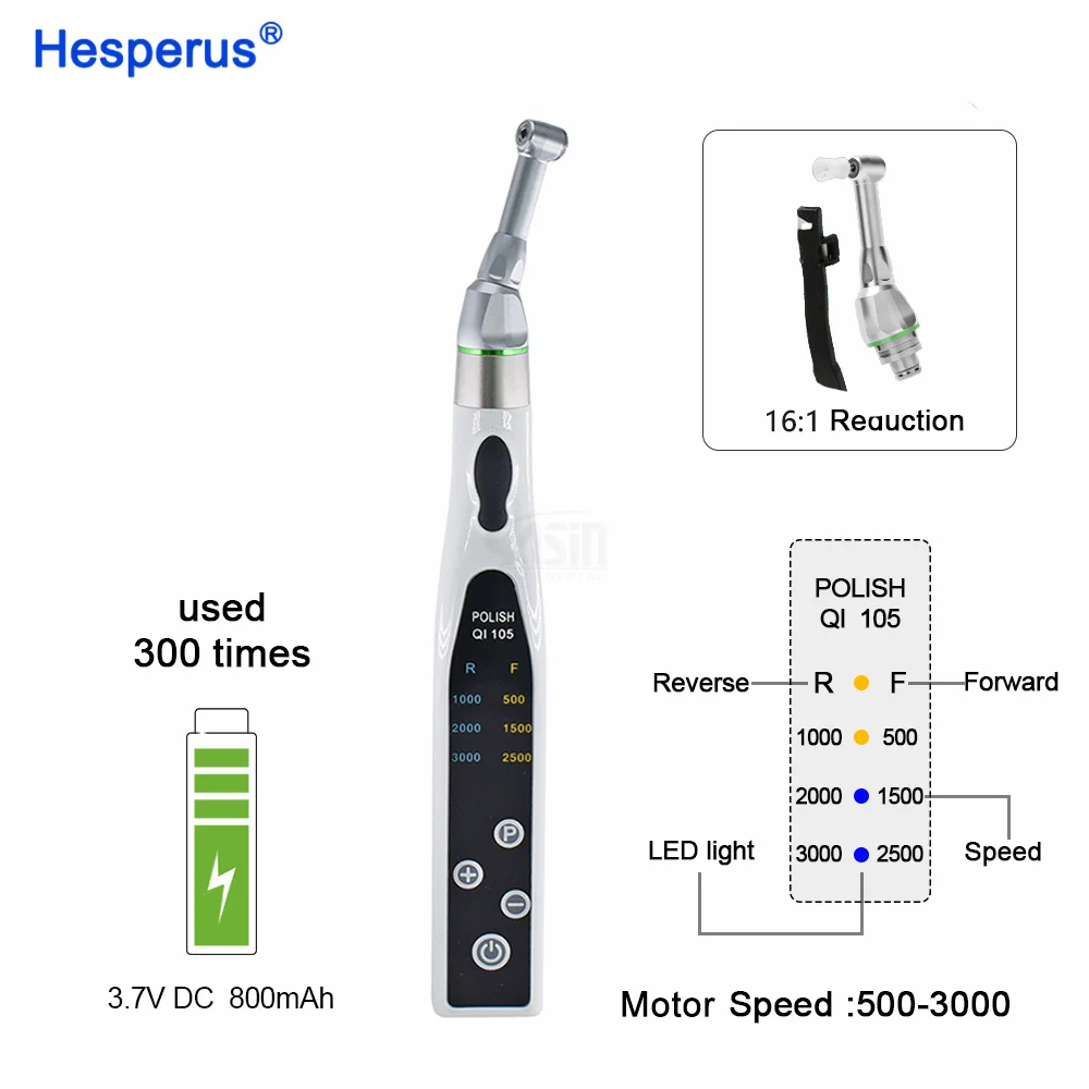 16:1 Wireless Reciprocating endomotor Root Canal Treatment led light Cordless Den tal Endo Motor