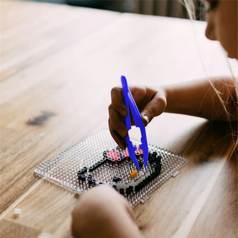 50 Stuks Plastic Pincet, Praktische Ambachtelijke Pincet Plastic Pincet Knutselgereedschap Voor Kinderen Thuis School Diy Ambachten