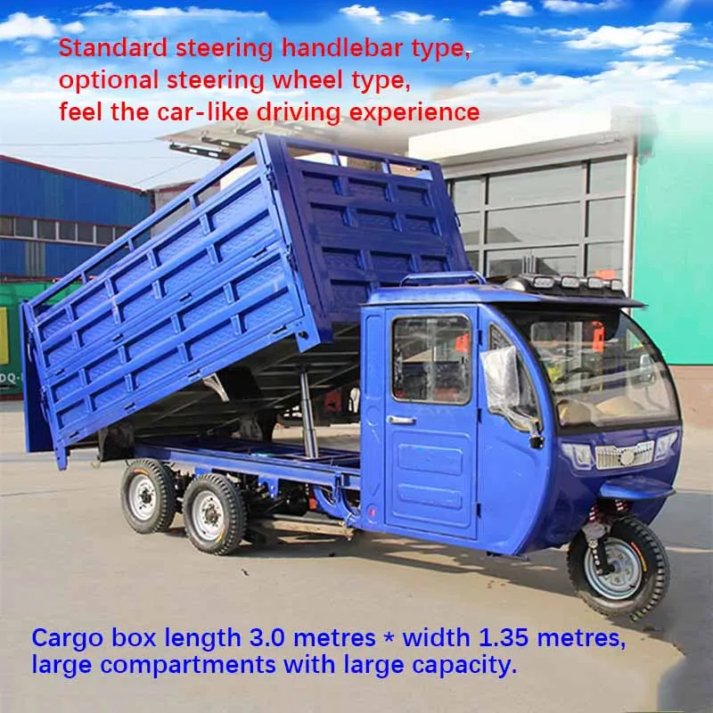 hot selling heavy big truck cargo tricycle cargo electric tricycle electric cargo tricycle with cab