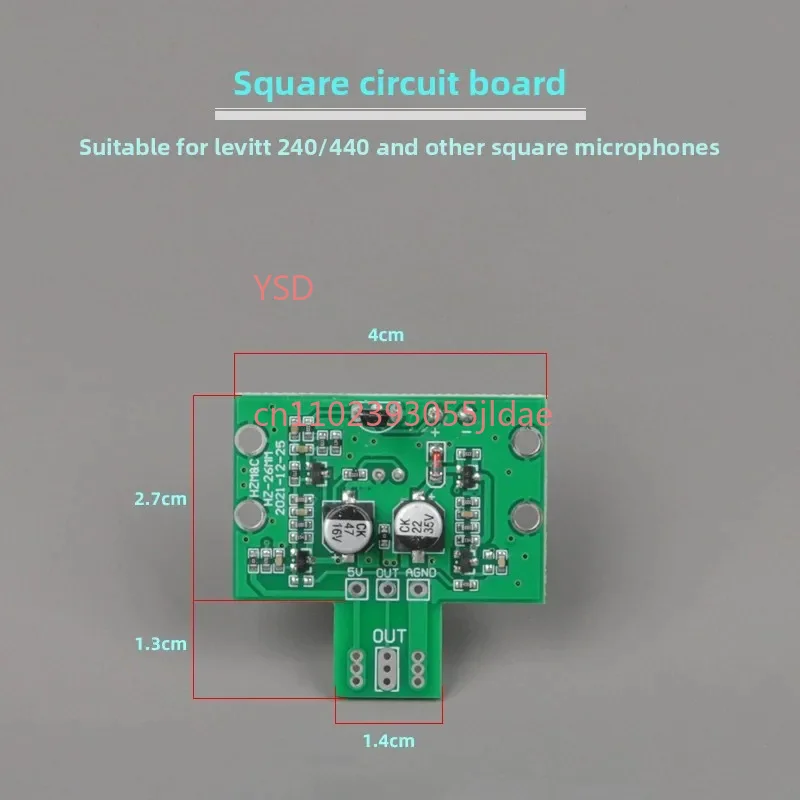 Condenser Microphone Driving Circuit Board 48V Power Supply Modification Spare Parts
