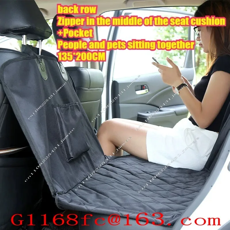 Waterproof Leather Car Pet Pads Anti Scratch Cloth Seat Cushion Covers for Dogs and Cats Back Seat Protector Travel and Portable
