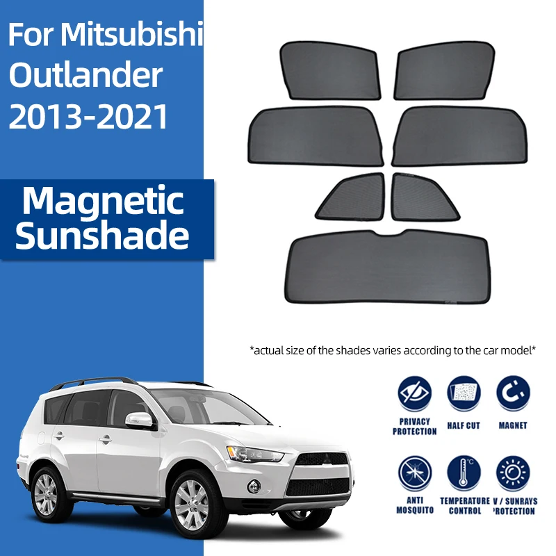 

Magnetic Car Sunshade Front Windshield Rear Side Window Sun Shades For Mitsubishi ASX Outlander Sport Lancer EX EVO X 2006-2021