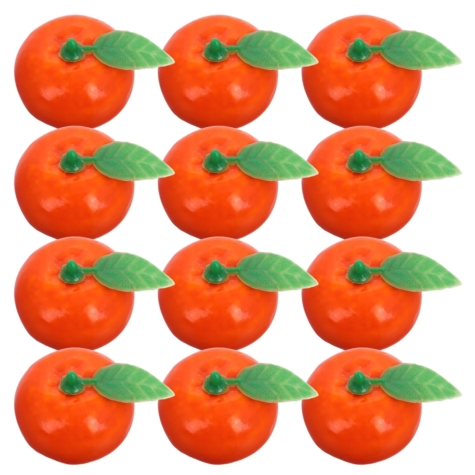 

100 Pcs Simulated Fruit Orange Artificial Decorative Fruits Home Fake and Vegetables for Decoration Mini