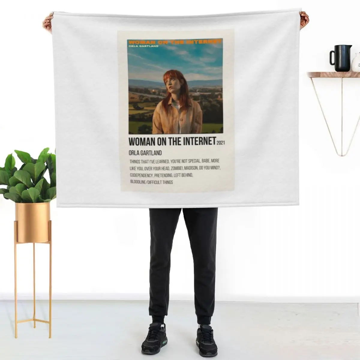 orla gartland woman on the internet album poster Throw Blanket cosplay anime Bed Baby Luxury Kid'S Blankets