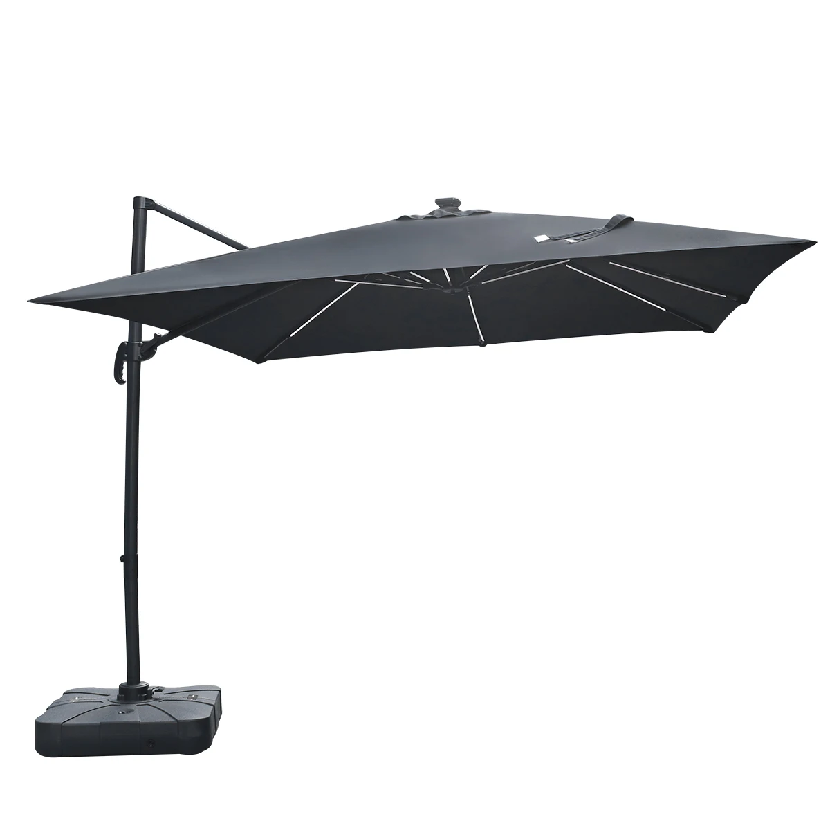 

Новый современный садовый зонтик на Бали, консольный зонт со светодиодной подсветкой, уличный зонтик, водонепроницаемый зонт для патио