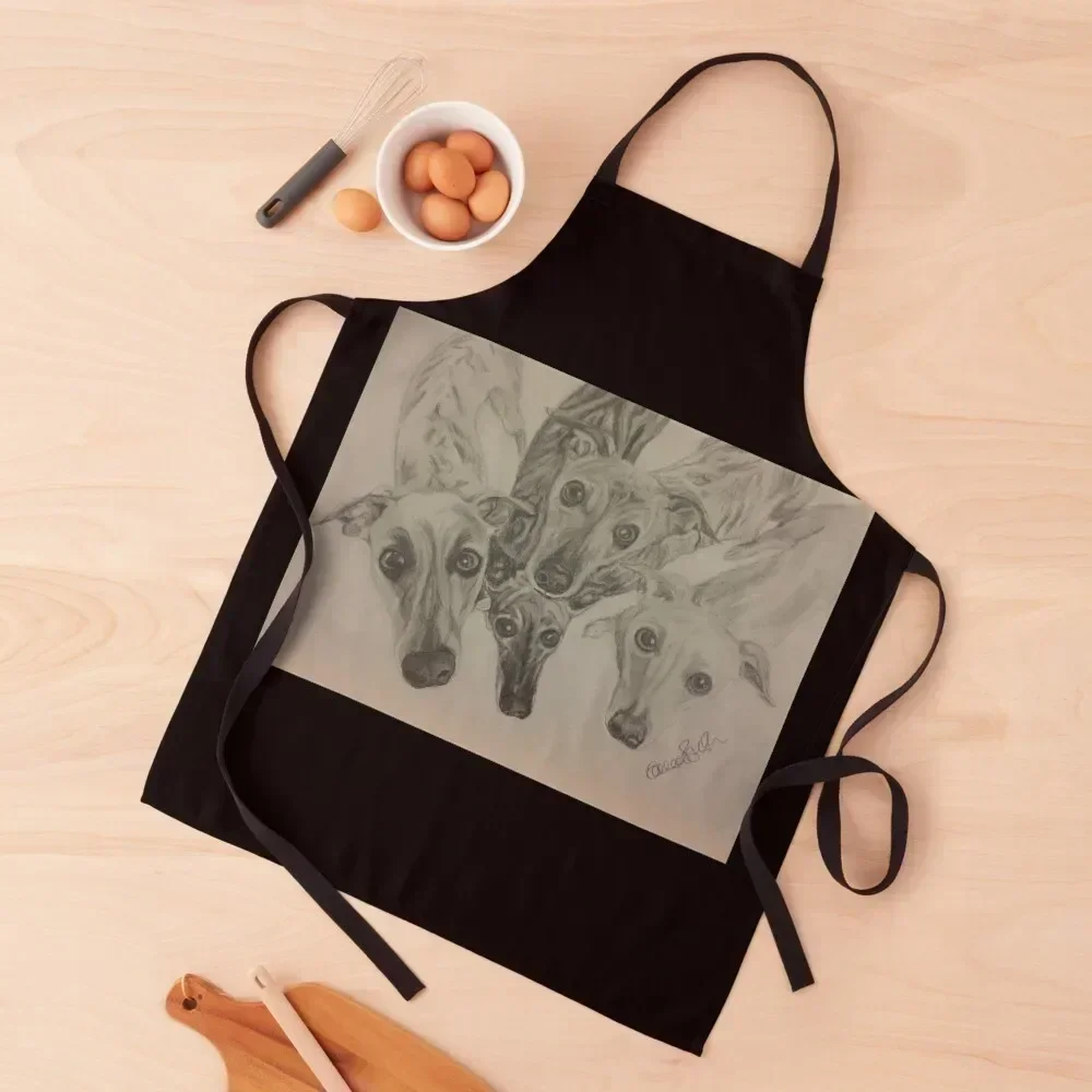 

Whippets Apron Things For The Home Men gift Kitchen Novel Kitchen Accessories barber men Apron