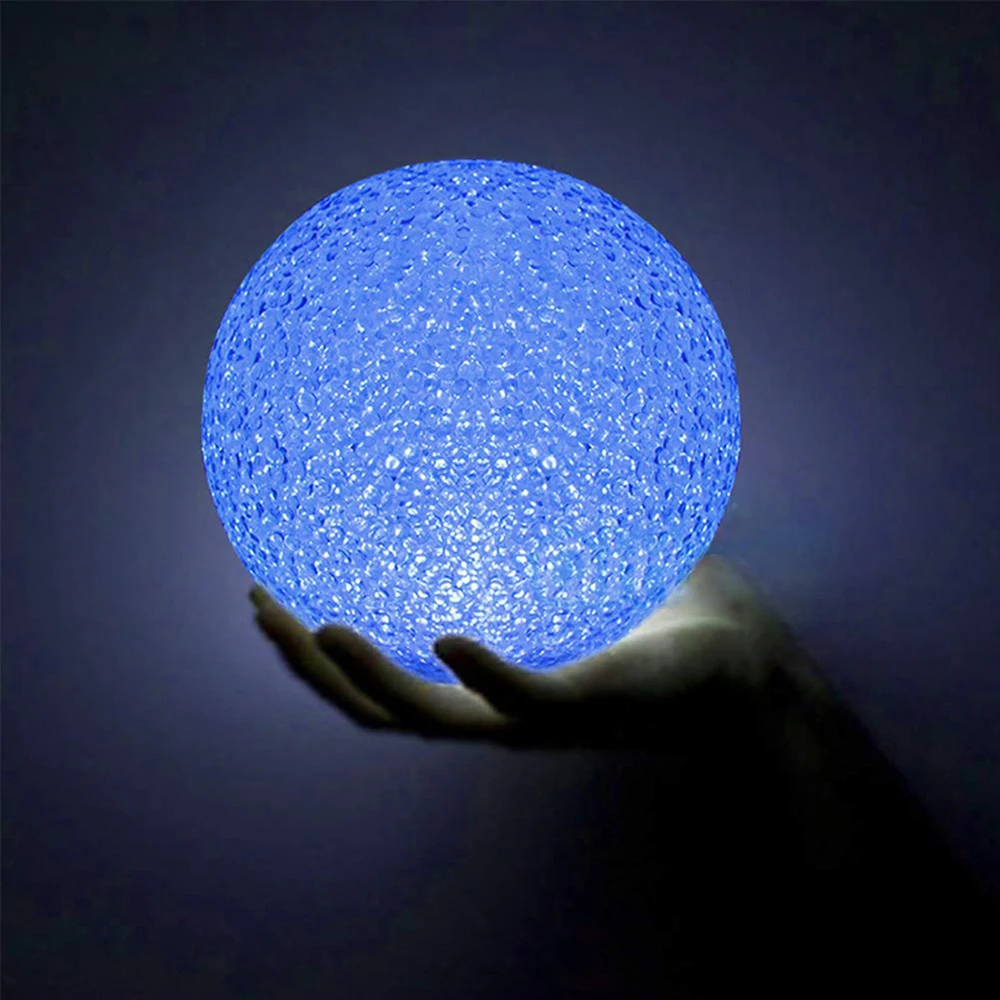 Lámpara de bola de cristal mágica luminosa, luz LED nocturna que cambia de Color, decoración para fiesta y Festival, 8/10/12/14CM