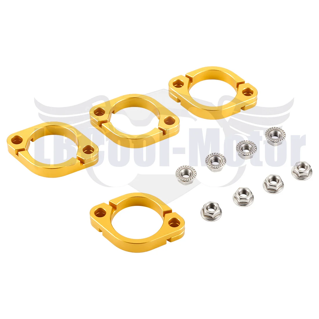 Exhaust Muffler Flange Split Clamps For KAWASAKI ZR1100 Zephyr1100 1992-2006 1993 1994 1995 1996 1997 1998 1999 2000 18069-1113