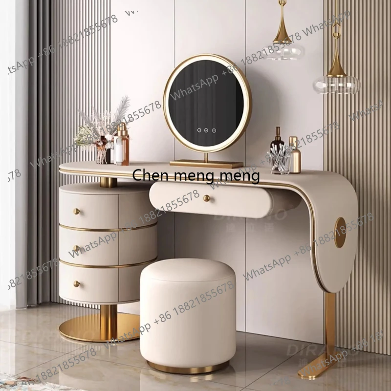 M183 Light luxury dresser high-end bedroommodern simple desk  integrated makeup table master bedroom solid wood makeup table