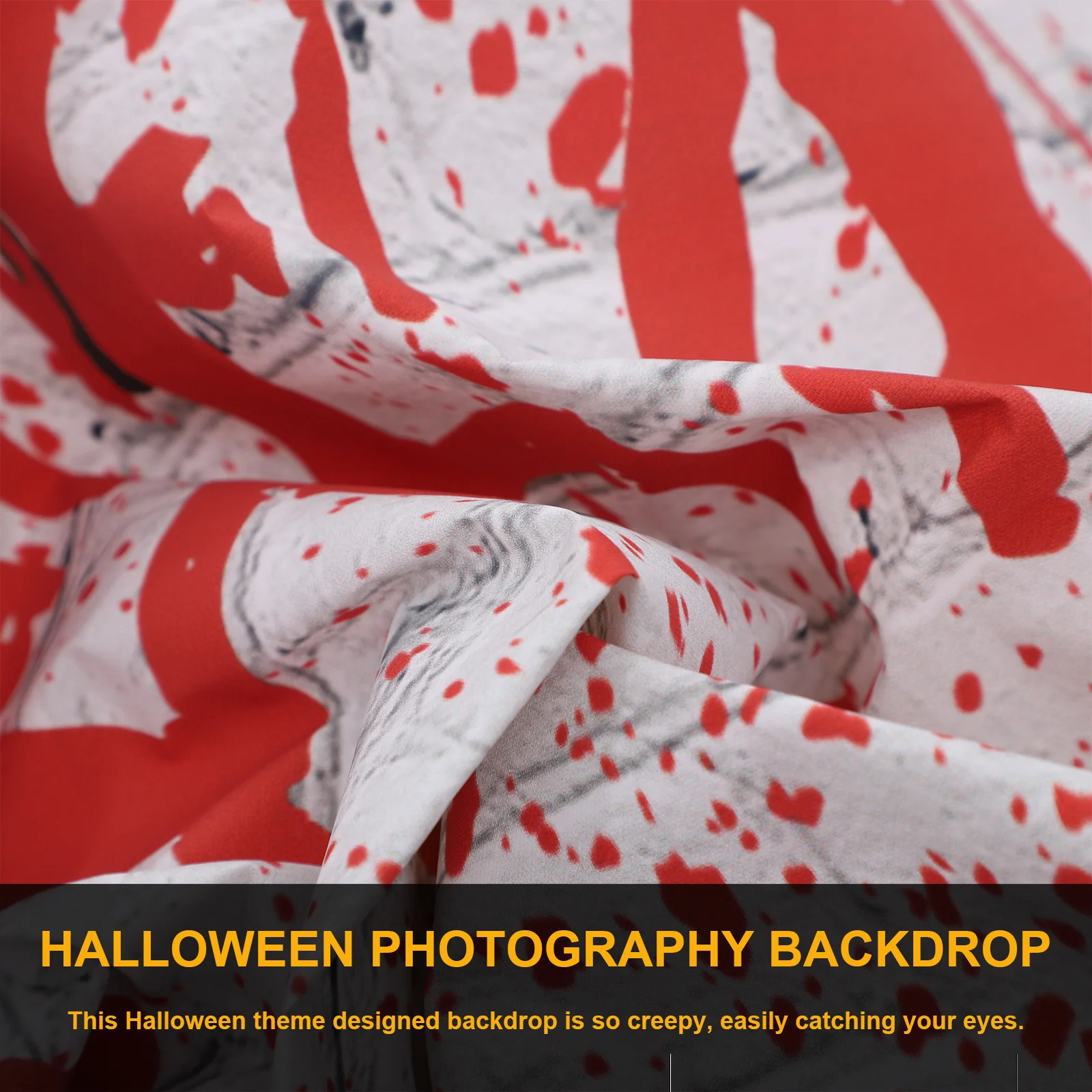 

Bloody Brick Wall Halloween Backdrop Scary Photography Background Cloth Multifunctional Party Decoration Long Lasting