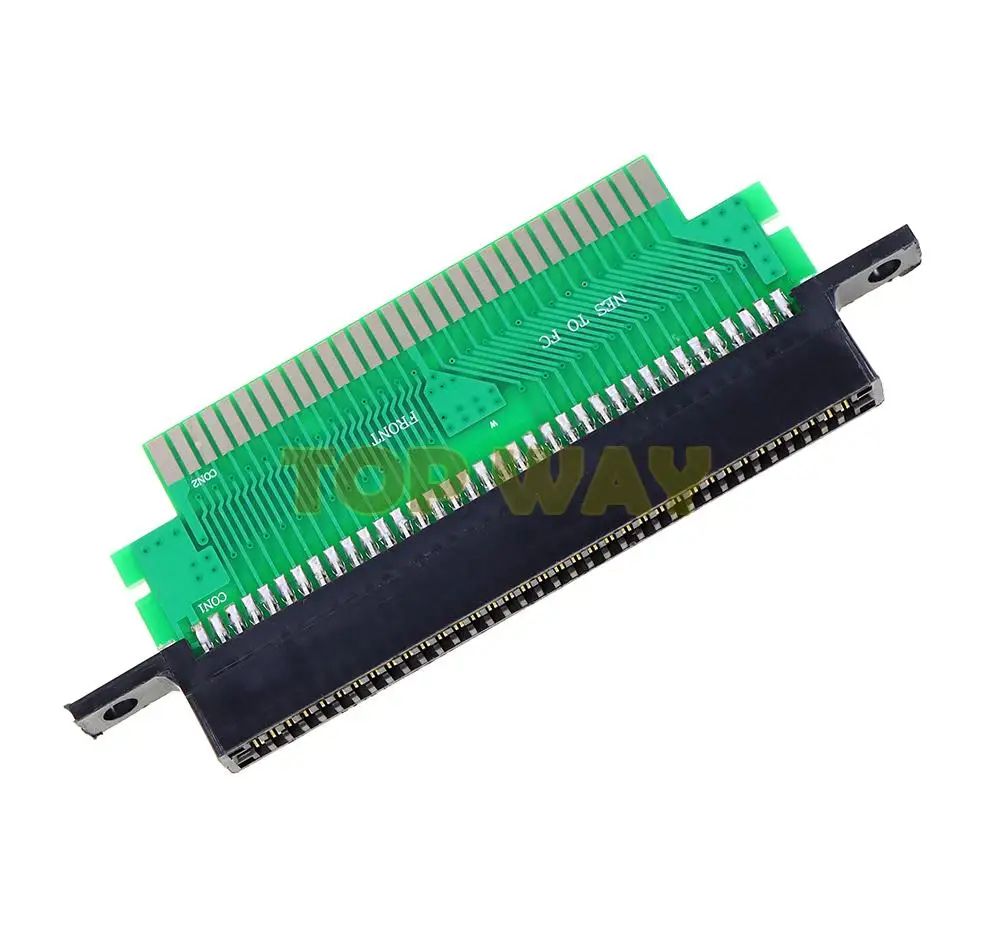 1 шт. для Famicom FC 60 Pin To NES 72 Pin FC NES корзина ярлык боковой адаптер конвертер PCBA с чипом установленным от 72 Pin до 60 Pin