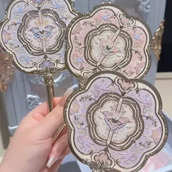 Flower Know Little Angel Midsummer Night Butterfly Cloud Shoulder Series Handheld Mirror  Exquisite Soothing Makeup Tools