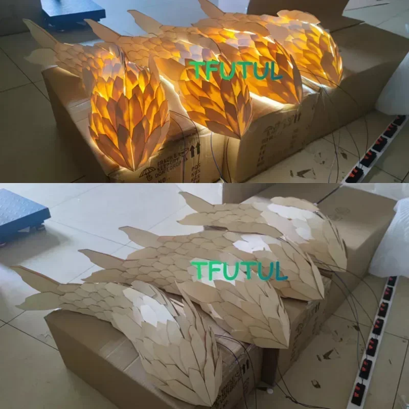 Handmade Wood Led Wall Lamp Finish Swim Style Solid Wall Light for Restaurant Bedroom Hotpot Shop Decorative Lighting Fixtur조명