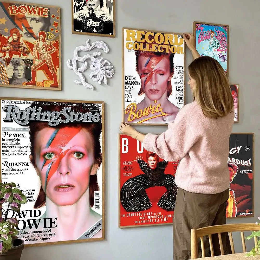 British Rock Singer David B-Bowie Classic Vintage Classic Vintage Posters HD Quality Wall Art Retro Posters For Home Wall Decor