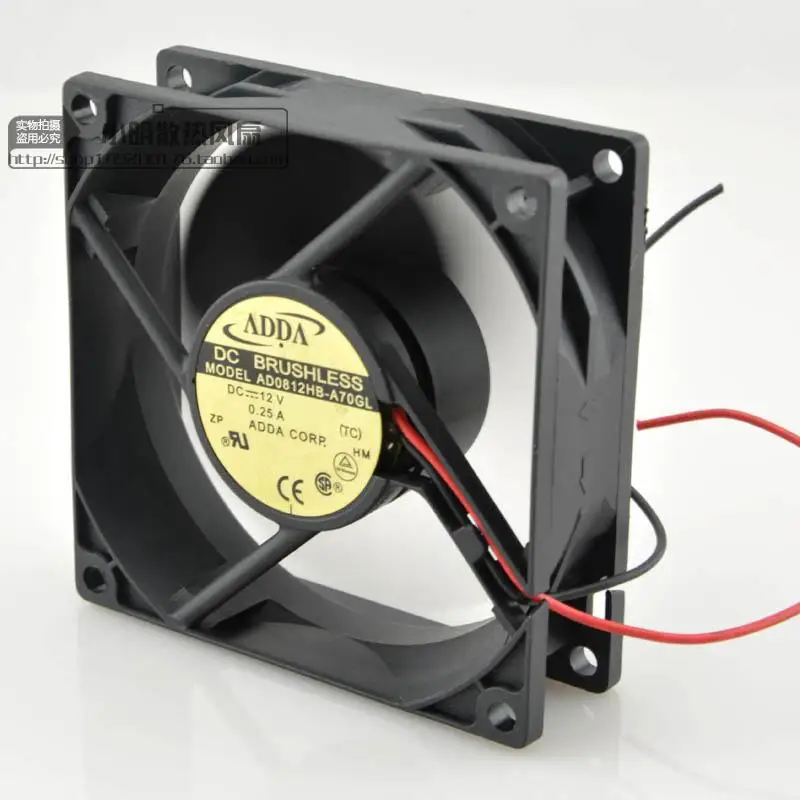 

AddaXiexi Ad0812hb-A70gl 8025 12v 0.25a Chassis Cooling Fan